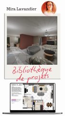 Aménagement de salon salle à manger cuisine ouverte de 60m2