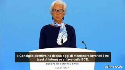 La BCE mantiene stabili i tassi dopo una lunga serie di tagli