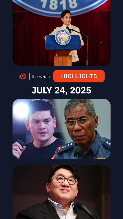 Today's headlines: Sandro Marcos, Baste Duterte & Nicolas Torre III, HYBE | The wRap | July 24, 2025