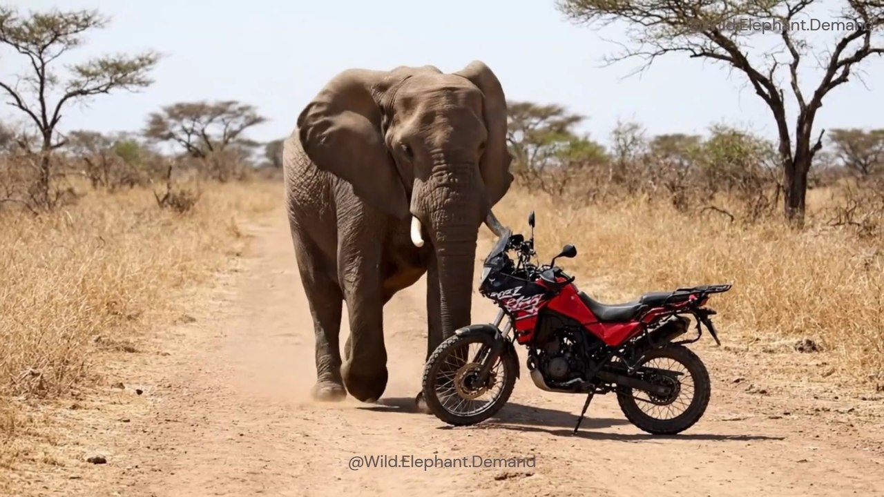 WILD ELEPHANT RAMPAGE! 🐘 Jeep Flipped – Tourists Run in Jungle Chaos 😱