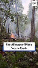 First Glimpse Of Plane Crash In Russia