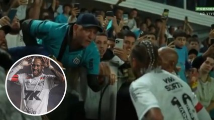 Neymar Jr. se encara con aficionado tras celebrar un gol que nunca entra