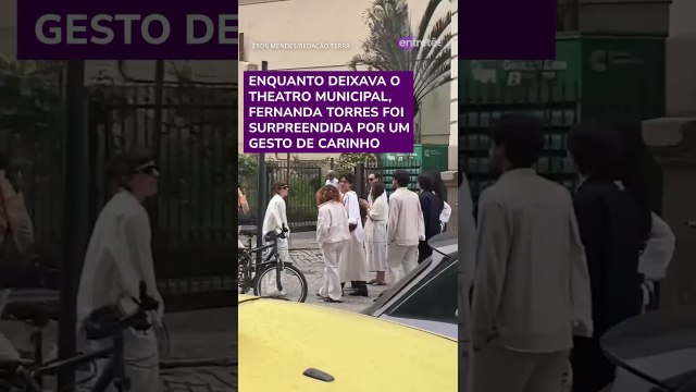 Criança entrega balão para Fernanda Torres e recebe abraço no velório de Preta Gil #shorts