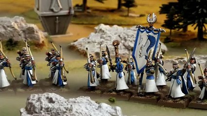 Die Armee der Hochelfen aus Ulthuan im Tabletop von Warhammer Fantasy