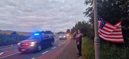 President Trump arrives in Scotland