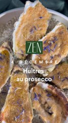 Huîtres au prosecco, recette de Noël