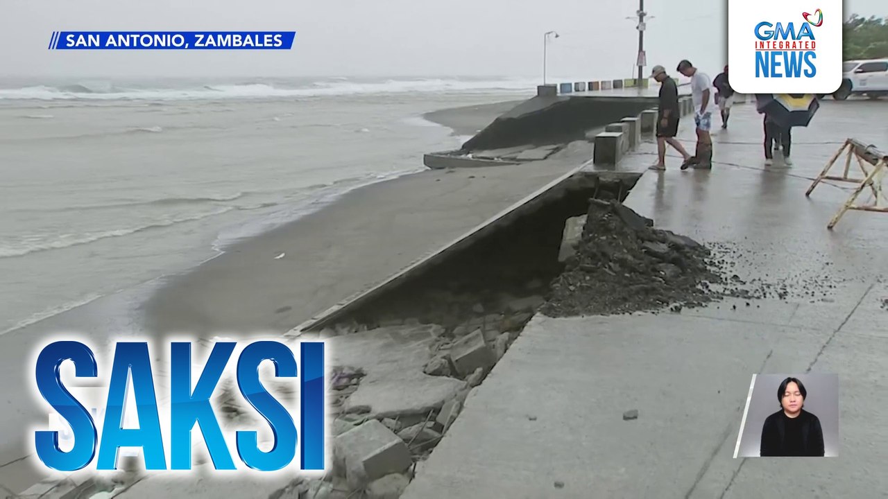 Saksi: (Part 2) Storm surge warning sa Zambales; Pagbaha sa Pampanga; Pader ng isang private property, bumigay