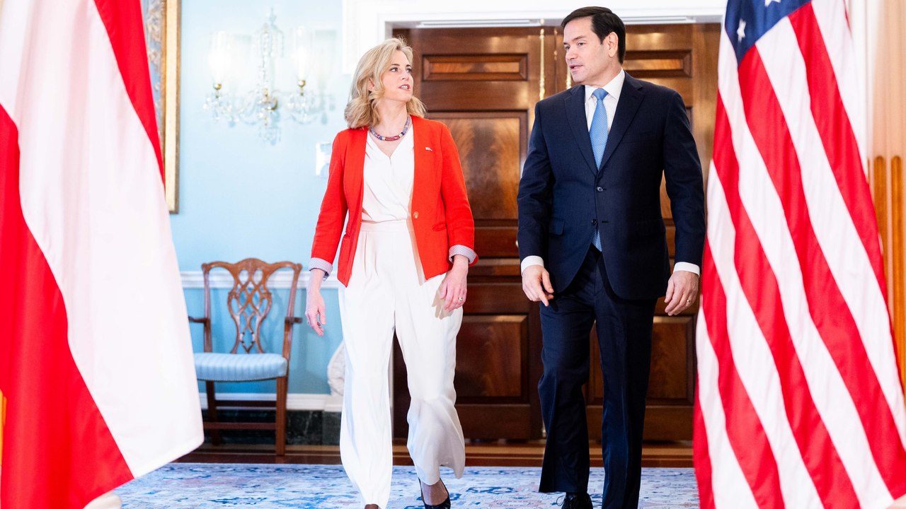 Beate Meinl-Reisinger bei US-Außenminister Marco Rubio in Washington