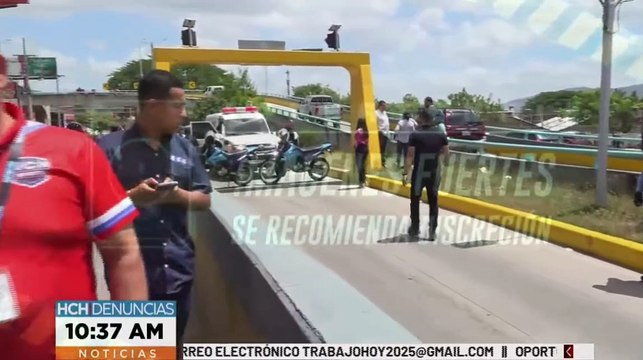 ¡Descuido fatal! Joven a bordo de camioncito perece tras impactar con límite de altura cerca de Toncontín