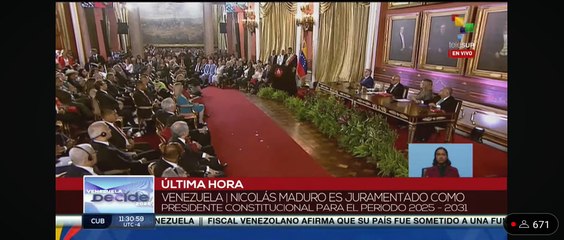 17 - Posesión de Nicolás Maduro 2025 - Telesur Parte 3 - 10.01.2025