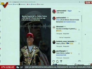 G/J Padrino López envía salutación por Día de la Armada y aniversario de la Batalla Naval del Lago