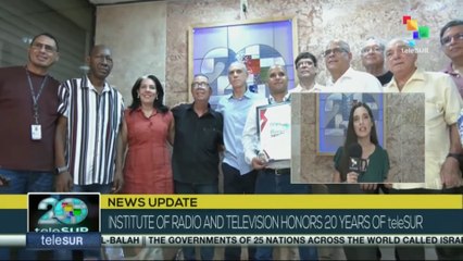 Cuba, Institute of Radio and Television honors 20 years of teleSUR