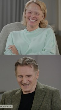 Pamela Anderson Reveals the ‘Silliest Thing’ She’s Seen Liam Neeson Do: ‘Dad Dancing’