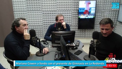 Mariano Cowen a fondo con el presente de Gimnasia en La Redonda