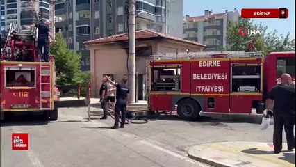 Edirne’de trafo binasında yangın paniği