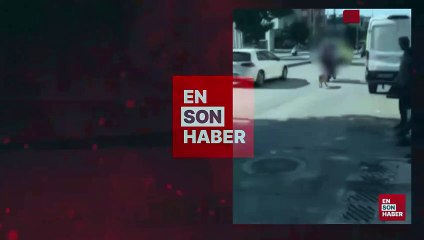 Gaziantep'te motosikletin arkasına bağladıkları köpeği sürüklediler