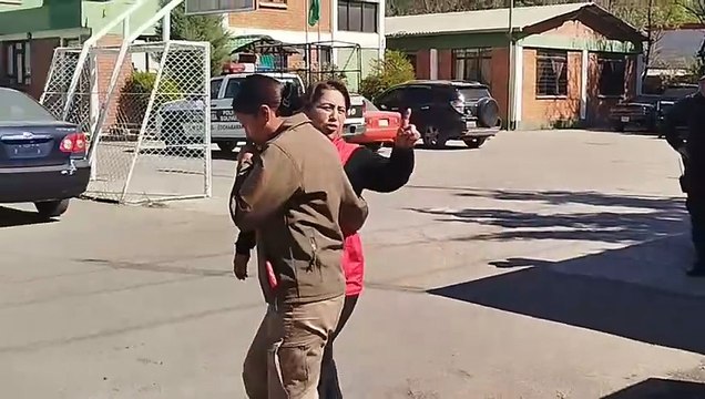 Esto fue lo que dijo Ruth Nina al momento de ingresar a celdas policiales en Cochabamba