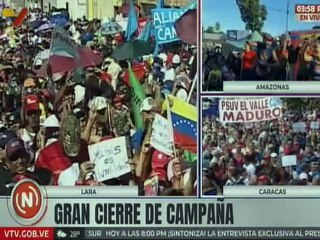 Gran cierre de campaña de los candidatos del GPP por los municipios del estado Lara
