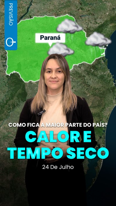CALOR E TEMPO SECO NO CENTRO-SUL DO PAÍS