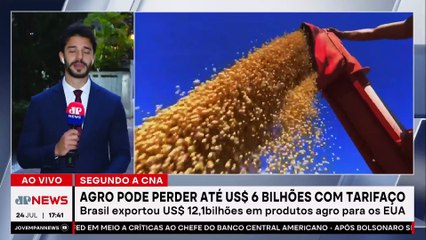 PREJUÍZO! Agro pode perder até US$ 6 bilhões com tarifaço de Trump, segundo CNA
