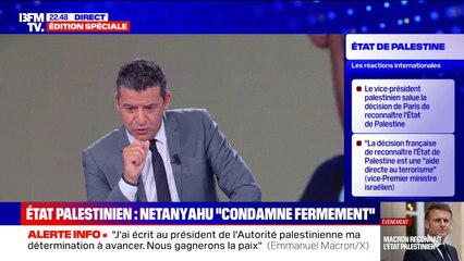 Annonce d'Emmanuel Macron sur la Palestine: "Nous condamnons fermement la décision du président Macron", déclare Benyamin Nétanyahou