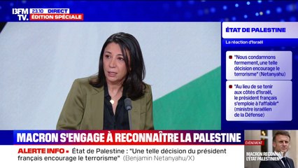 Annonces d'Emmanuel Macron sur la Palestine: "L'État de Palestine s'engage à assumer ses responsabilités", déclare la représentante de la Palestine en France