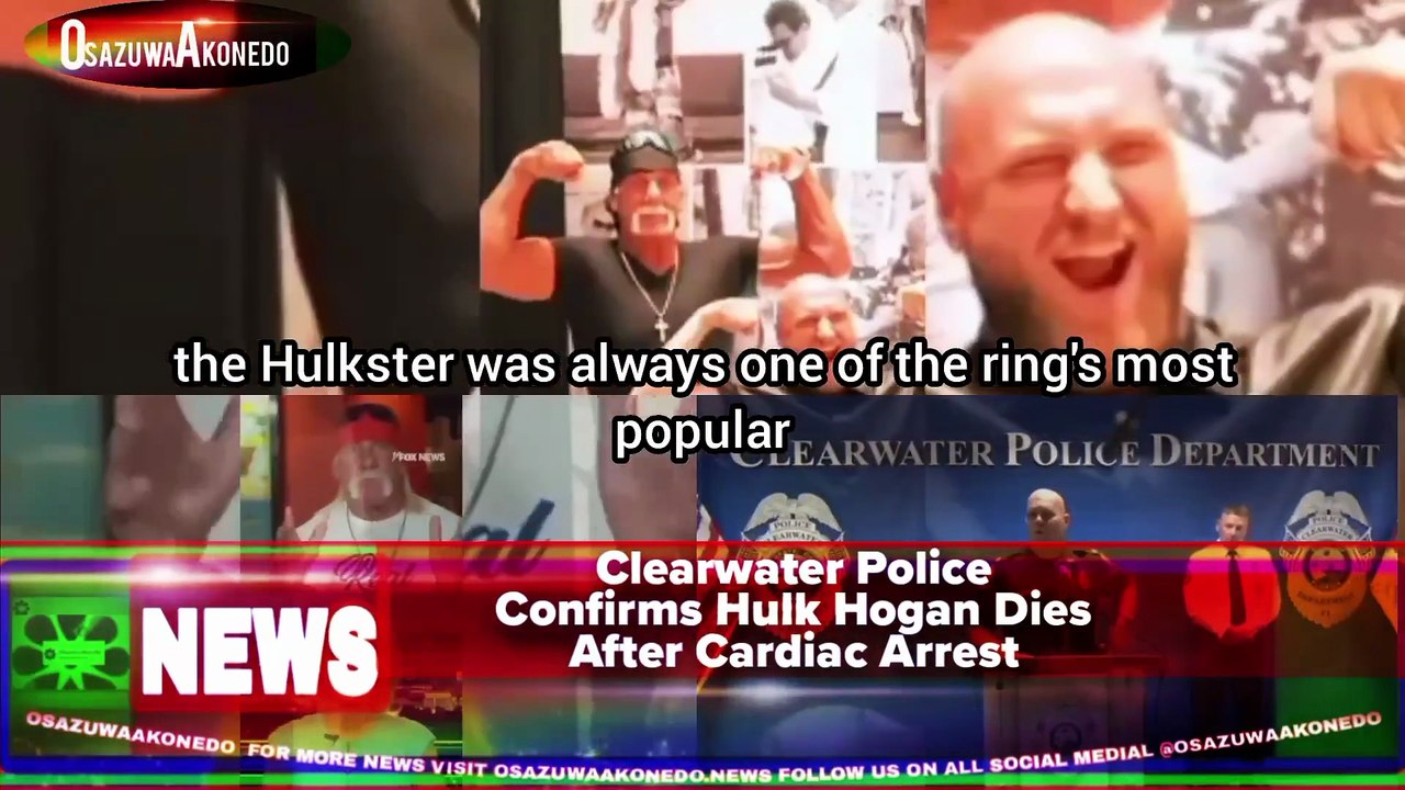 Clearwater Police Confirms Hulk Hogan Dies After Cardiac Arrest