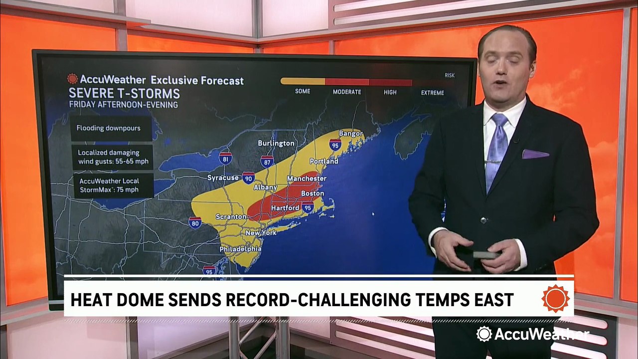 Heat dome sends record-challenging temperatures across the Northeast