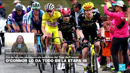 Informe desde Col de la Loze: Ben O'Connor conquista una de las etapas reinas del Tour