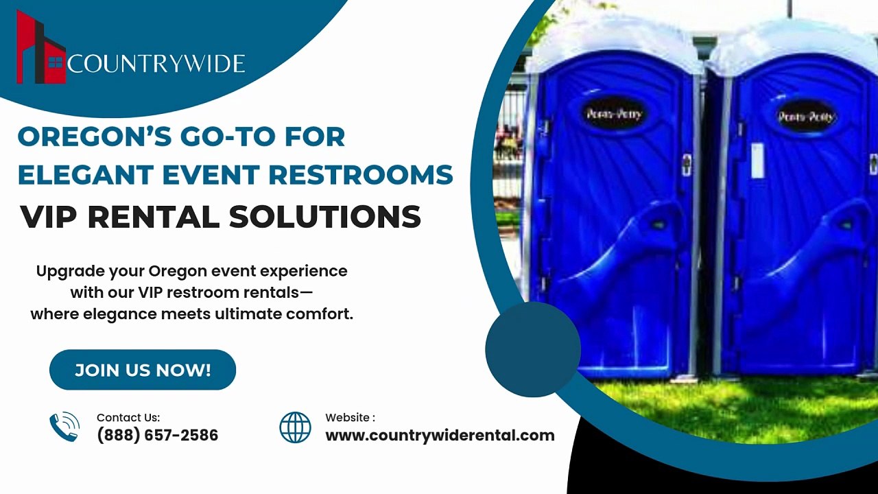 Oregon’s Go-To for Elegant Event Restrooms | Countrywide Rental