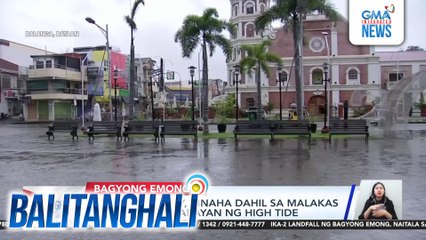 Ilang barangay, binaha dahil sa malakas na ulan na sinabayan ng high tide | Balitanghali