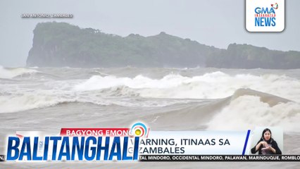 Storm surge warning, itinaas sa lalawigan ng Zambales | Balitanghali
