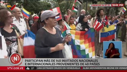 Más de 40 países participaron en la “Tribuna Antifascista Bolívar y la Paz”