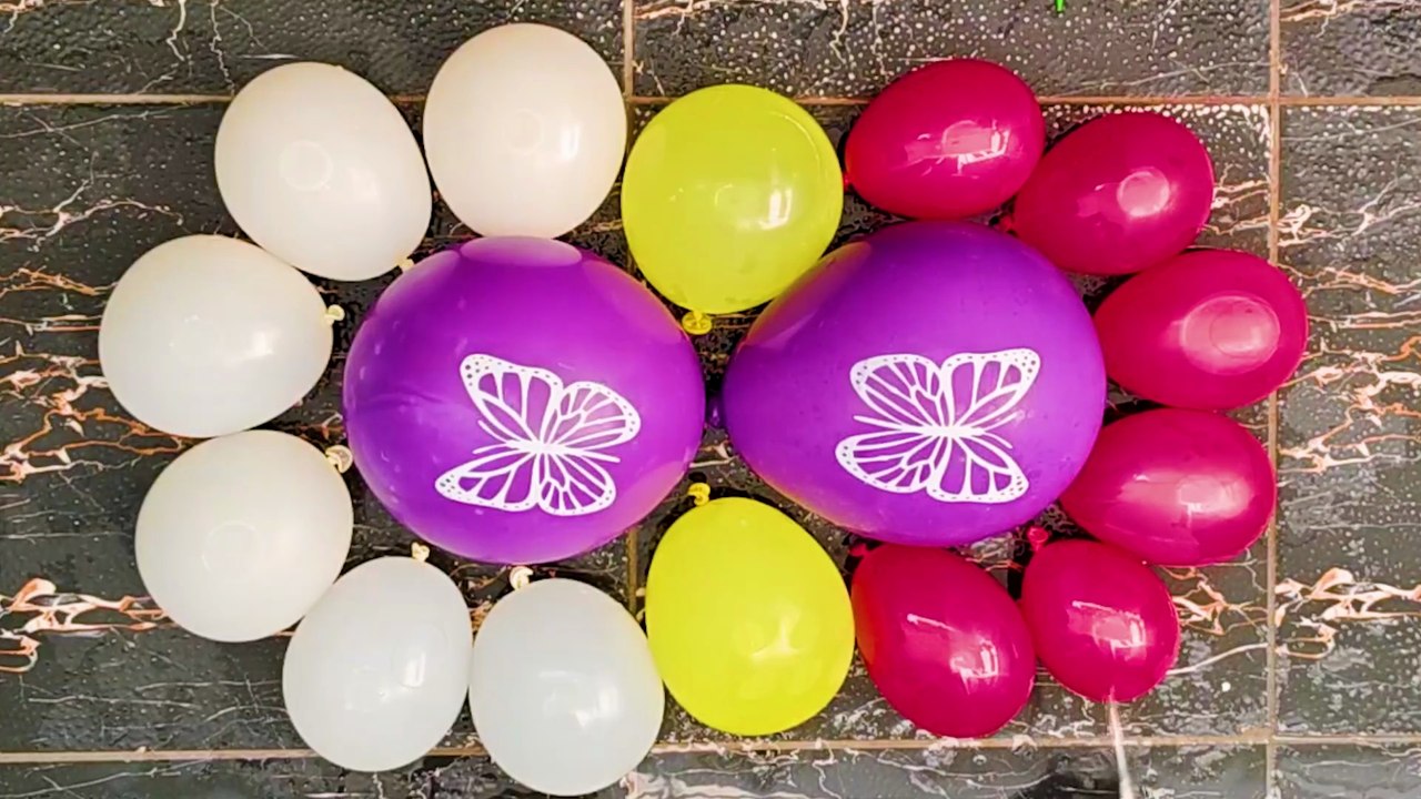 Popping Water Balloons in Slow Motion with Orbeez #Balloonsasmr #satisfying #BalloonPopping