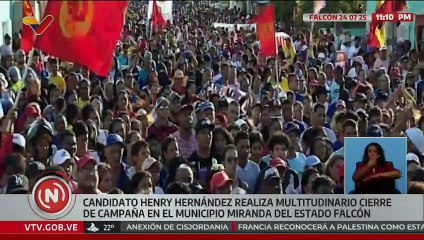 Falcón | Candidato Henry Hernández fue acompañado con multitudinario cierre de campaña