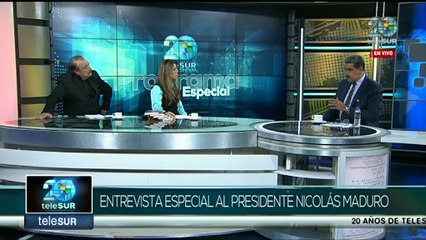 Presidente Nicolás Maduro ofrece entrevista especial con motivo de los 20 años de Telesur