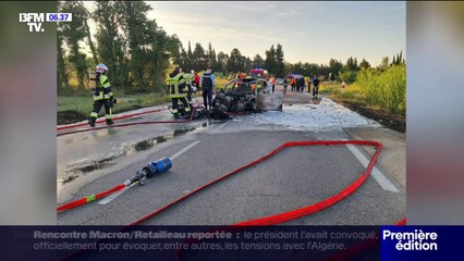 Marseille: deux hommes tirant en l'air depuis un scooter percutés par un véhicule, un mort et un blessé en urgence absolue
