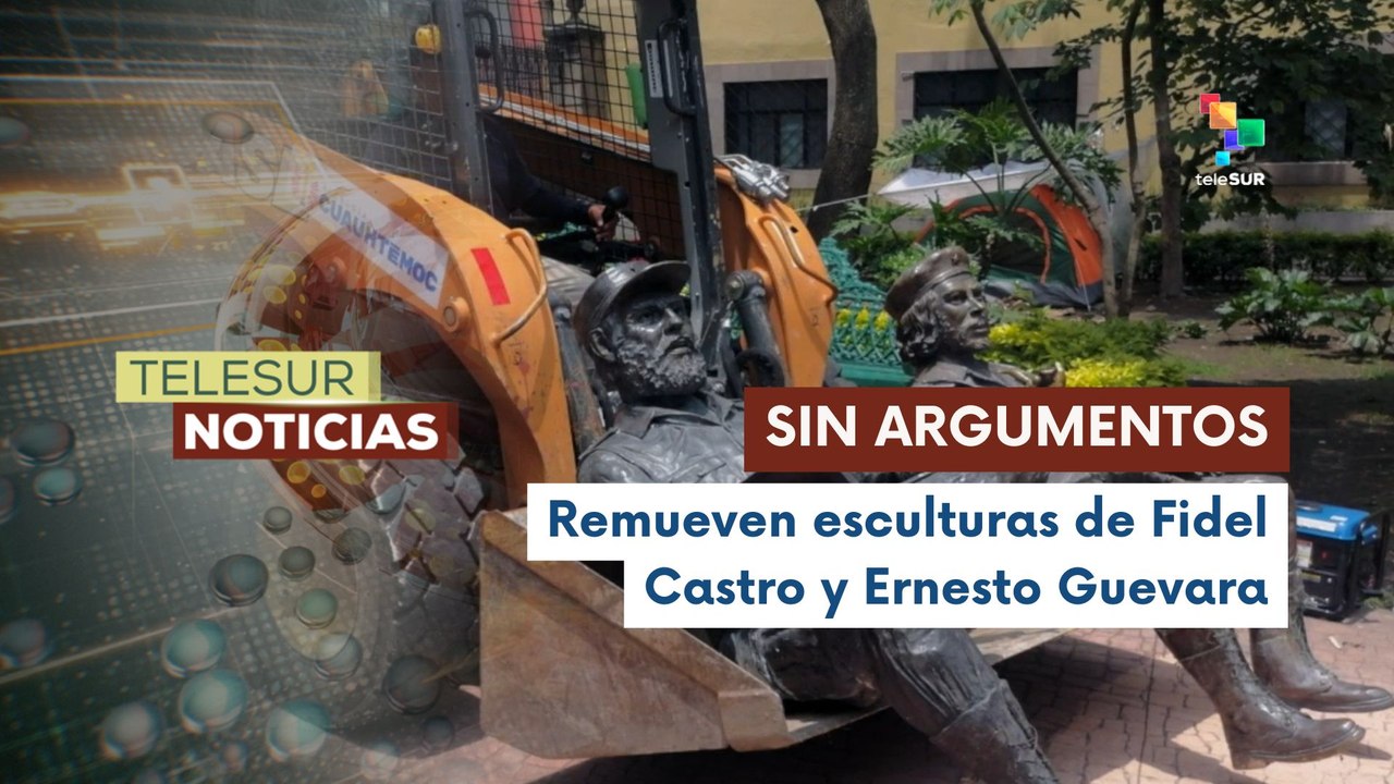 Polémica en México por retiro de escultura de Fidel Castro y "El Che" Guevara
