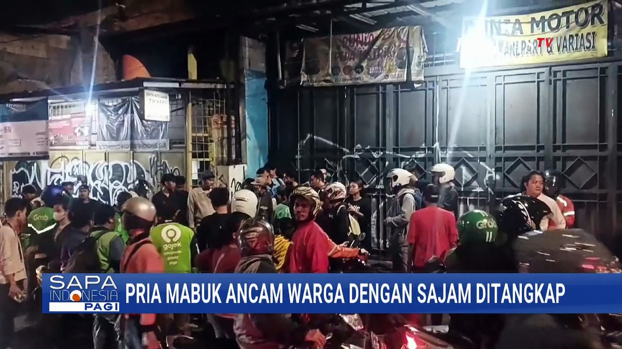 Seorang Pria Diduga Mabuk Ancam Warga dengan Senjata Tajam di Duren Sawit | SAPA PAGI