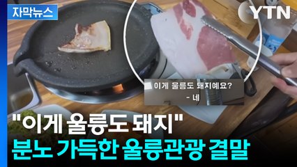 [자막뉴스] "사실은 앞다릿살..." 분노 가득한 반응에 칼 빼든 울릉군수 / YTN