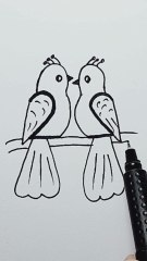 draw bird from number 22