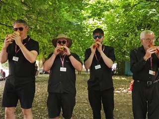 London Vegetable Orchestra still thriving after jam with King Charles III