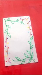 Easy Paper Border Design | Beautiful Handmade Border for Projects
