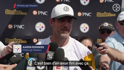 Steelers - Rodgers sur sa première passe interceptée : "C'est bien d'en avoir fini avec ça"