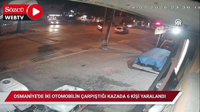 Osmaniye'de iki otomobilin çarpıştığı kazada 6 kişi yaralandı