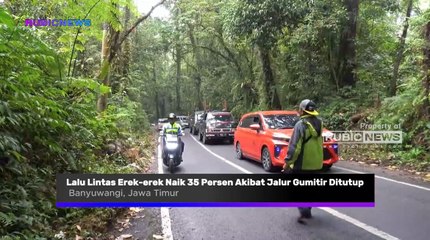 Imbas Penutupan Total Jalur Gumitir, Lalu Lintas Jalur Erek erek Banyuwangi-Bondowoso Meningkat 35 Persen