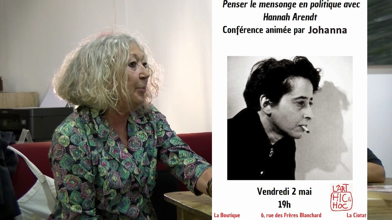Penser le mensonge en politique avec Hannah Arendt