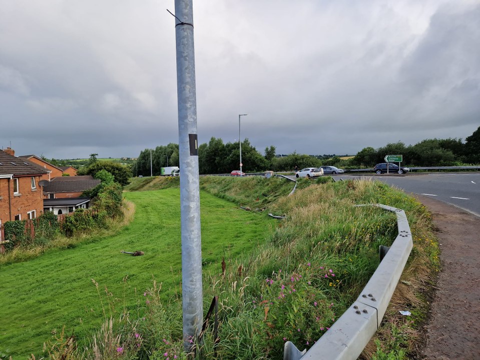 Road vehicle collision Ballyarnett Roundabout July 24 2025