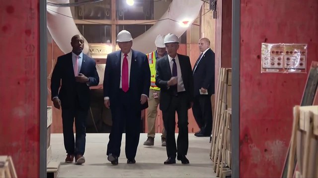 Trump visits Federal Reserve, urges Powell to lower interest rates