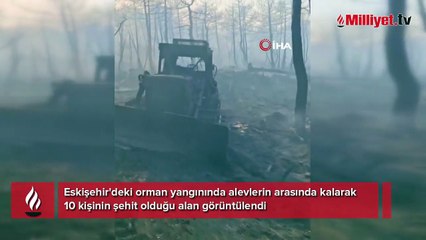 Yangında 10 şehit verdiğimiz bölgeden görüntüler: Yerlerinin nasıl belirlendiği ortaya çıktı